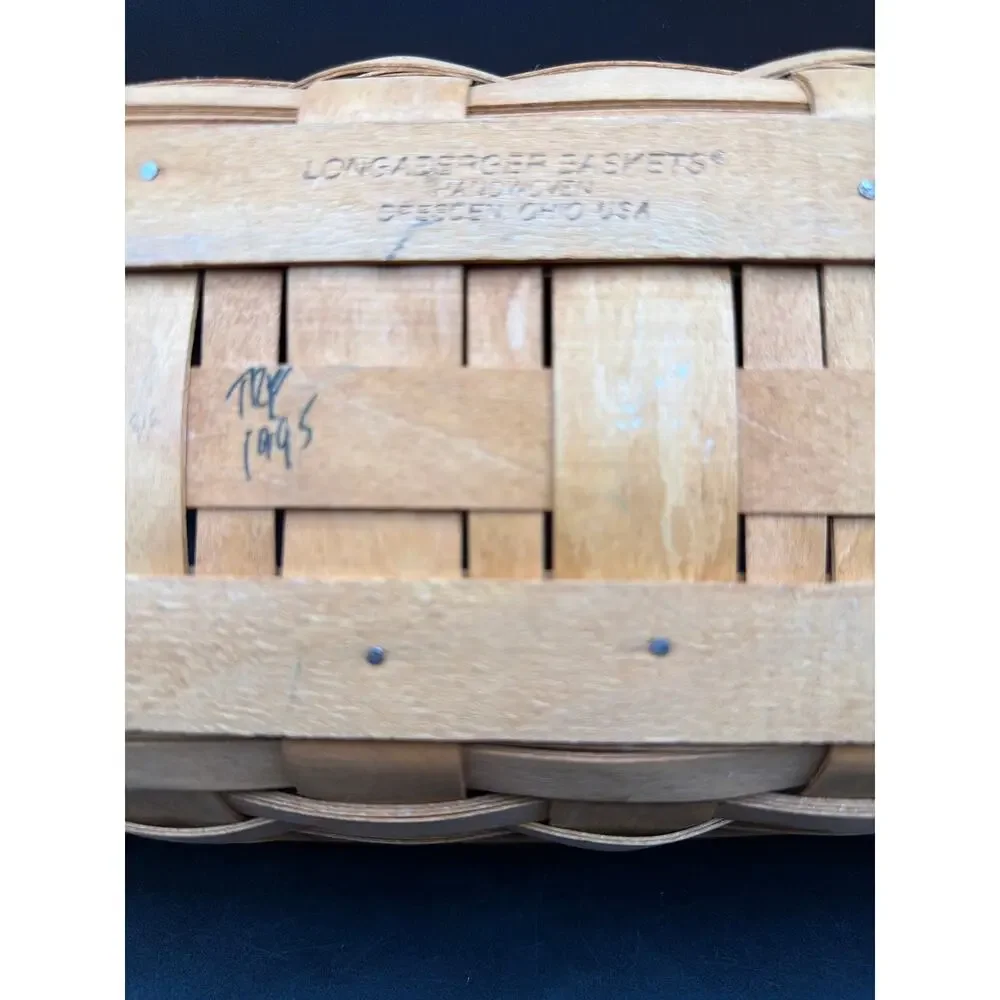 Vintage Longaberger 1995 Large Market Basket 17